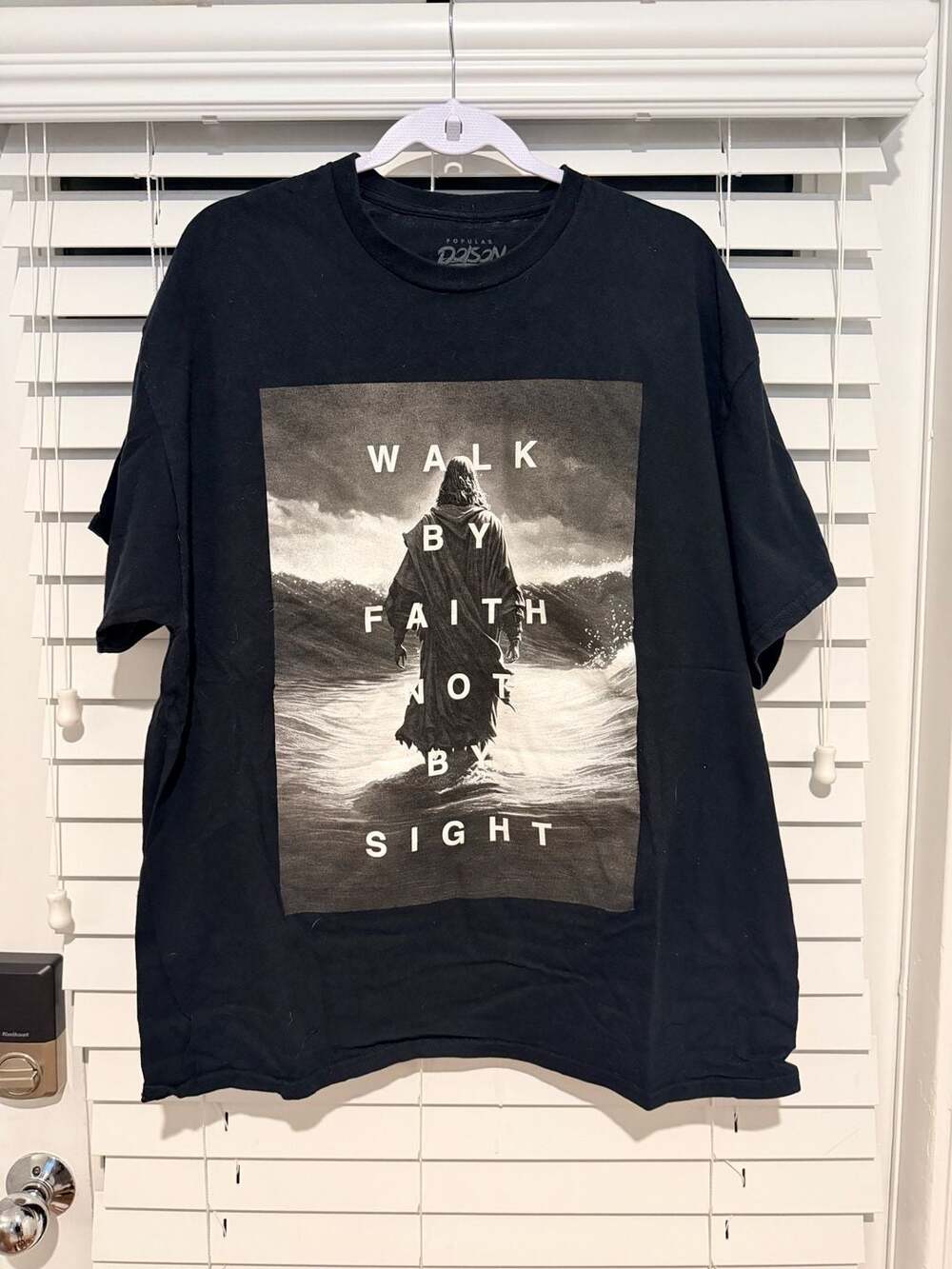 Popular Poison Walk By Faith Not By Sight Graphic T-Shirt 2XL